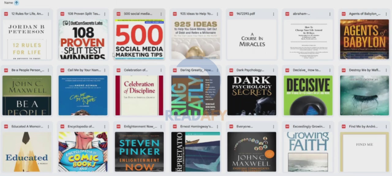 Load video: books bundle